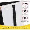 image:imageNICETOWN Blackout Door Curtain  Blinds for Indoor Windows Thermal Insulated Trica Window Covering for Patio French Door Front Privacy Sidelight Glass Curtain W26 x L72 inch 1 Panel GreyJet Black