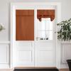 image:imageNICETOWN Blackout Door Curtain  Blinds for Indoor Windows Thermal Insulated Trica Window Covering for Patio French Door Front Privacy Sidelight Glass Curtain W26 x L72 inch 1 Panel GreyBurnt Orange