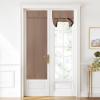 image:imageNICETOWN Blackout Door Curtain  Blinds for Indoor Windows Thermal Insulated Trica Window Covering for Patio French Door Front Privacy Sidelight Glass Curtain W26 x L72 inch 1 Panel GreyCappuccino