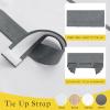 image:imageNICETOWN Blackout Door Curtain  Blinds for Indoor Windows Thermal Insulated Trica Window Covering for Patio French Door Front Privacy Sidelight Glass Curtain W26 x L72 inch 1 Panel GreyDark Grey