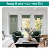 image:imageNICETOWN Blackout Door Curtain  Blinds for Indoor Windows Thermal Insulated Trica Window Covering for Patio French Door Front Privacy Sidelight Glass Curtain W26 x L72 inch 1 Panel GreyForest Green