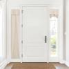 image:imageNICETOWN Blackout Door Curtain  Blinds for Indoor Windows Thermal Insulated Trica Window Covering for Patio French Door Front Privacy Sidelight Glass Curtain W26 x L72 inch 1 Panel GreyBeige
