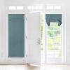 image:imageNICETOWN Blackout Door Curtain  Blinds for Indoor Windows Thermal Insulated Trica Window Covering for Patio French Door Front Privacy Sidelight Glass Curtain W26 x L72 inch 1 Panel GreyGreyish Blue