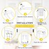 image:imageNICETOWN Blackout Door Curtain  Blinds for Indoor Windows Thermal Insulated Trica Window Covering for Patio French Door Front Privacy Sidelight Glass Curtain W26 x L72 inch 1 Panel GreyNatural