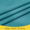 image:imageNICETOWN Blackout Door Curtain  Blinds for Indoor Windows Thermal Insulated Trica Window Covering for Patio French Door Front Privacy Sidelight Glass Curtain W26 x L72 inch 1 Panel GreyPeacock Teal