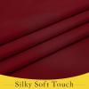image:imageNICETOWN Blackout Door Curtain  Blinds for Indoor Windows Thermal Insulated Trica Window Covering for Patio French Door Front Privacy Sidelight Glass Curtain W26 x L72 inch 1 Panel GreyBurgundy Red