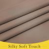 image:imageNICETOWN Blackout Door Curtain  Blinds for Indoor Windows Thermal Insulated Trica Window Covering for Patio French Door Front Privacy Sidelight Glass Curtain W26 x L72 inch 1 Panel GreyCappuccino