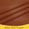 image:imageNICETOWN Blackout Door Curtain  Blinds for Indoor Windows Thermal Insulated Trica Window Covering for Patio French Door Front Privacy Sidelight Glass Curtain W26 x L72 inch 1 Panel GreyBurnt Orange