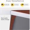 image:imageNICETOWN Blackout Door Curtain  Blinds for Indoor Windows Thermal Insulated Trica Window Covering for Patio French Door Front Privacy Sidelight Glass Curtain W26 x L72 inch 1 Panel GreyCaramel