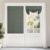 image:imageNICETOWN Blackout Door Curtain  Blinds for Indoor Windows Thermal Insulated Trica Window Covering for Patio French Door Front Privacy Sidelight Glass Curtain W26 x L72 inch 1 Panel GreyDark Mallard