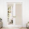 image:imageNICETOWN Blackout Door Curtain  Blinds for Indoor Windows Thermal Insulated Trica Window Covering for Patio French Door Front Privacy Sidelight Glass Curtain W26 x L72 inch 1 Panel GreyBeige