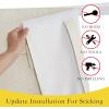 image:imageNICETOWN Blackout Door Curtain  Blinds for Indoor Windows Thermal Insulated Trica Window Covering for Patio French Door Front Privacy Sidelight Glass Curtain W26 x L72 inch 1 Panel GreyNatural