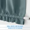 image:imageNICETOWN Door Curtain Panel Grey French Door Curtains Blackout Thermal Insulated Curtain Sidelight Privacy for WindowLiving RoomDoorwaysClassroom 25W by 72L inches 1 PanelGreyish Blue