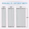 image:imageNICETOWN Door Curtain Panel Grey French Door Curtains Blackout Thermal Insulated Curtain Sidelight Privacy for WindowLiving RoomDoorwaysClassroom 25W by 72L inches 1 PanelLight Beige