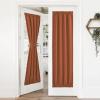 image:imageNICETOWN Door Curtain Panel Grey French Door Curtains Blackout Thermal Insulated Curtain Sidelight Privacy for WindowLiving RoomDoorwaysClassroom 25W by 72L inches 1 PanelBurnt Orange