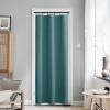 image:imageNICETOWN Door Curtain Panel Grey French Door Curtains Blackout Thermal Insulated Curtain Sidelight Privacy for WindowLiving RoomDoorwaysClassroom 25W by 72L inches 1 PanelPeacock Teal