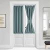 image:imageNICETOWN Door Curtain Panel Grey French Door Curtains Blackout Thermal Insulated Curtain Sidelight Privacy for WindowLiving RoomDoorwaysClassroom 25W by 72L inches 1 PanelGreyish Blue