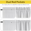 image:imageNICETOWN Door Curtain Panel Grey French Door Curtains Blackout Thermal Insulated Curtain Sidelight Privacy for WindowLiving RoomDoorwaysClassroom 25W by 72L inches 1 Panel100 Blackout  Greyish White