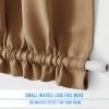 image:imageNICETOWN Door Curtain Panel Grey French Door Curtains Blackout Thermal Insulated Curtain Sidelight Privacy for WindowLiving RoomDoorwaysClassroom 25W by 72L inches 1 PanelGold Brown