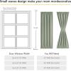 image:imageNICETOWN Door Curtain Panel Grey French Door Curtains Blackout Thermal Insulated Curtain Sidelight Privacy for WindowLiving RoomDoorwaysClassroom 25W by 72L inches 1 Panel100 Blackout  Sage Green