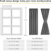 image:imageNICETOWN Door Curtain Panel Grey French Door Curtains Blackout Thermal Insulated Curtain Sidelight Privacy for WindowLiving RoomDoorwaysClassroom 25W by 72L inches 1 Panel100 Blackout  Grey