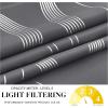 image:imageNICETOWN Door Curtain Panel Grey French Door Curtains Blackout Thermal Insulated Curtain Sidelight Privacy for WindowLiving RoomDoorwaysClassroom 25W by 72L inches 1 PanelFoil Gray