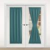 image:imageNICETOWN Door Curtain Panel Grey French Door Curtains Blackout Thermal Insulated Curtain Sidelight Privacy for WindowLiving RoomDoorwaysClassroom 25W by 72L inches 1 PanelSea Teal