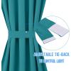 image:imageNICETOWN Door Curtain Panel Grey French Door Curtains Blackout Thermal Insulated Curtain Sidelight Privacy for WindowLiving RoomDoorwaysClassroom 25W by 72L inches 1 PanelPeacock Teal
