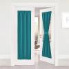 image:imageNICETOWN Door Curtain Panel Grey French Door Curtains Blackout Thermal Insulated Curtain Sidelight Privacy for WindowLiving RoomDoorwaysClassroom 25W by 72L inches 1 PanelPeacock Teal