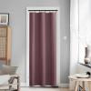 image:imageNICETOWN Door Curtain Panel Grey French Door Curtains Blackout Thermal Insulated Curtain Sidelight Privacy for WindowLiving RoomDoorwaysClassroom 25W by 72L inches 1 PanelDry Rose