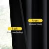image:imageNICETOWN Door Curtain Panel Grey French Door Curtains Blackout Thermal Insulated Curtain Sidelight Privacy for WindowLiving RoomDoorwaysClassroom 25W by 72L inches 1 Panel100 Blackout  Black