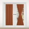 image:imageNICETOWN Door Curtain Panel Grey French Door Curtains Blackout Thermal Insulated Curtain Sidelight Privacy for WindowLiving RoomDoorwaysClassroom 25W by 72L inches 1 PanelBurnt Orange