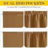image:imageNICETOWN Door Curtain Panel Grey French Door Curtains Blackout Thermal Insulated Curtain Sidelight Privacy for WindowLiving RoomDoorwaysClassroom 25W by 72L inches 1 PanelGold Brown