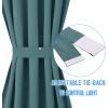 image:imageNICETOWN Door Curtain Panel Grey French Door Curtains Blackout Thermal Insulated Curtain Sidelight Privacy for WindowLiving RoomDoorwaysClassroom 25W by 72L inches 1 PanelSea Teal