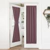 image:imageNICETOWN Door Curtain Panel Grey French Door Curtains Blackout Thermal Insulated Curtain Sidelight Privacy for WindowLiving RoomDoorwaysClassroom 25W by 72L inches 1 PanelDry Rose