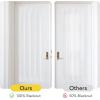 image:imageNICETOWN Door Curtain Panel Grey French Door Curtains Blackout Thermal Insulated Curtain Sidelight Privacy for WindowLiving RoomDoorwaysClassroom 25W by 72L inches 1 PanelWhite