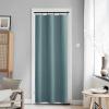 image:imageNICETOWN Door Curtain Panel Grey French Door Curtains Blackout Thermal Insulated Curtain Sidelight Privacy for WindowLiving RoomDoorwaysClassroom 25W by 72L inches 1 PanelGreyish Blue