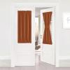 image:imageNICETOWN Door Curtain Panel Grey French Door Curtains Blackout Thermal Insulated Curtain Sidelight Privacy for WindowLiving RoomDoorwaysClassroom 25W by 72L inches 1 PanelBurnt Orange