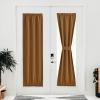 image:imageNICETOWN Door Curtain Panel Grey French Door Curtains Blackout Thermal Insulated Curtain Sidelight Privacy for WindowLiving RoomDoorwaysClassroom 25W by 72L inches 1 PanelGold Brown
