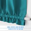 image:imageNICETOWN Door Curtain Panel Grey French Door Curtains Blackout Thermal Insulated Curtain Sidelight Privacy for WindowLiving RoomDoorwaysClassroom 25W by 72L inches 1 PanelPeacock Teal