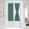 image:imageNICETOWN Door Curtain Panel Grey French Door Curtains Blackout Thermal Insulated Curtain Sidelight Privacy for WindowLiving RoomDoorwaysClassroom 25W by 72L inches 1 PanelGreyish Blue
