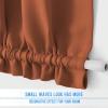 image:imageNICETOWN Door Curtain Panel Grey French Door Curtains Blackout Thermal Insulated Curtain Sidelight Privacy for WindowLiving RoomDoorwaysClassroom 25W by 72L inches 1 PanelBurnt Orange