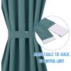 image:imageNICETOWN Door Curtain Panel Grey French Door Curtains Blackout Thermal Insulated Curtain Sidelight Privacy for WindowLiving RoomDoorwaysClassroom 25W by 72L inches 1 PanelSea Teal