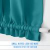 image:imageNICETOWN Door Curtain Panel Grey French Door Curtains Blackout Thermal Insulated Curtain Sidelight Privacy for WindowLiving RoomDoorwaysClassroom 25W by 72L inches 1 PanelPeacock Teal