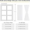 image:imageNICETOWN Door Curtain Panel Grey French Door Curtains Blackout Thermal Insulated Curtain Sidelight Privacy for WindowLiving RoomDoorwaysClassroom 25W by 72L inches 1 PanelWhite