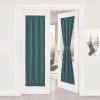image:imageNICETOWN Door Curtain Panel Grey French Door Curtains Blackout Thermal Insulated Curtain Sidelight Privacy for WindowLiving RoomDoorwaysClassroom 25W by 72L inches 1 PanelSea Teal
