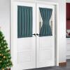 image:imageNICETOWN Door Curtain Panel Grey French Door Curtains Blackout Thermal Insulated Curtain Sidelight Privacy for WindowLiving RoomDoorwaysClassroom 25W by 72L inches 1 PanelSea Teal
