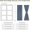 image:imageNICETOWN Door Curtain Panel Grey French Door Curtains Blackout Thermal Insulated Curtain Sidelight Privacy for WindowLiving RoomDoorwaysClassroom 25W by 72L inches 1 Panel100 Blackout  Stone Blue