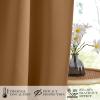 image:imageNICETOWN Door Curtain Panel Grey French Door Curtains Blackout Thermal Insulated Curtain Sidelight Privacy for WindowLiving RoomDoorwaysClassroom 25W by 72L inches 1 PanelGold Brown