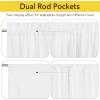 image:imageNICETOWN Door Curtain Panel Grey French Door Curtains Blackout Thermal Insulated Curtain Sidelight Privacy for WindowLiving RoomDoorwaysClassroom 25W by 72L inches 1 PanelWhite